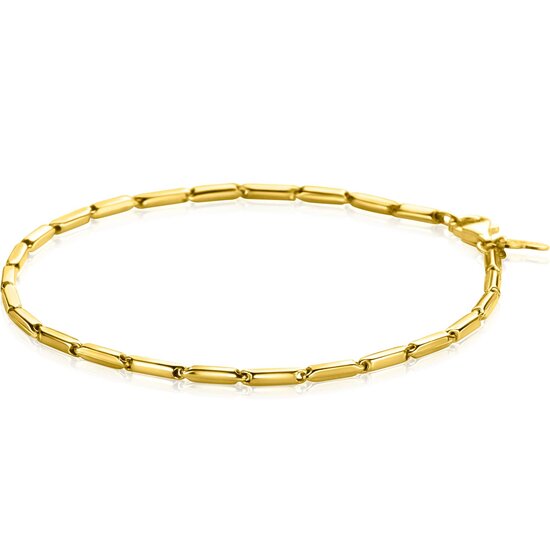 ZINZI GOLD ZGA452 ZINZI GOLD 14krt geelgouden armband staafjes, 18cm