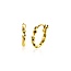 ZINZI GOLD ZGO331 ZINZI GOLD 14krt geelgouden oorringen gedraaide buis, 11.4x1.7 mm