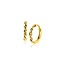 ZINZI GOLD ZGO525 ZINZI GOLD 14krt geelgouden klapcreolen, half gedraaide buis 13x2 mm