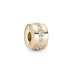 PANDORA 759518C01 14k Gold clip with zirconia