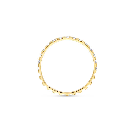 Blush BLUSH 1268YZI 14krt geelgouden aanschuifring  met zirconia