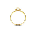 Blush BLUSH 1272YMQ 14krt geelgouden ring met maansteen rondom met pareldraadrand
