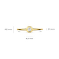 Blush BLUSH 1273YZI 14krt geelgoude ring met ronde zirconia