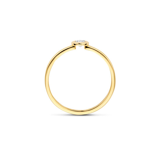Blush BLUSH 1273YZI 14krt geelgoude ring met ronde zirconia