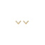 Blush BLUSH 7374YZI 14krt geelgouden oorknoppen v- vorm met zirconia