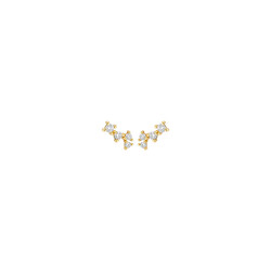 BLUSH 7373YZI 14krt geelgouden oorknoppen met 4 zirconia steentjes