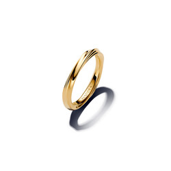 PANDOR SHINE 163888C00 Twisted 14k gold-plated ring