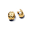 Pandora PANDORA SHINE 263879C00 Rippled 14k gold-plated hoop earrings and silicone
