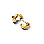 Pandora PANDORA SHINE 263873C00 Rippled 14k gold-plated hoop earrings