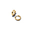 Pandora PANDORA SHINE 263871C00 Twisted 14k gold-plated huggie earrings