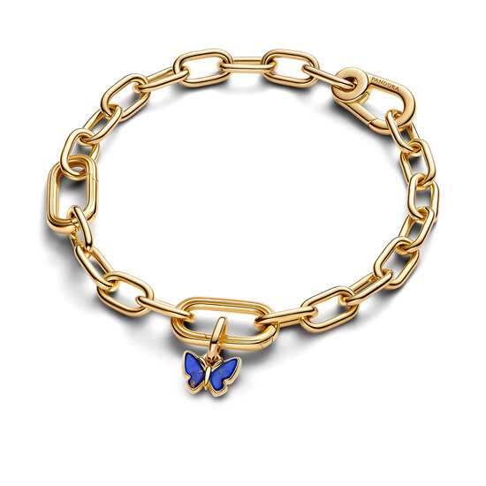 Pandora PANDORA ME SHINE 763825C01 Butterfly 14k gold-plated mini dangle with imitation lapis lazulli