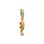 Pandora PANDORA SHINE 763895C01 Seahorse 14k gold-plated dangle with clear cubic zirconia, capri blue crystal and phlox pink crystal