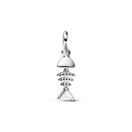 Pandora PANDORA 793894C01 Fishbone sterling silver dangle with clear cubic