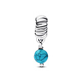 Pandora PANDORA 793901C01 Sterling silver dangle with imitation turquoise