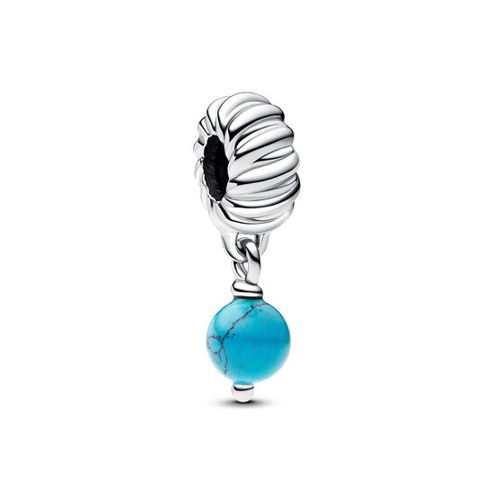 Pandora PANDORA 793901C01 Sterling silver dangle with imitation turquoise
