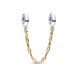 PANDORA 763904C00 Sterling sliver and 14k gold-plated safety chain