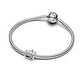 Pandora PANDORA 793819C01 Fish sterling silver charm with shimmering white and turquoise enamel