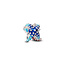 Pandora PANDORA 793817C01 Starfish sterling silver charm with shaded blue and pink enamel