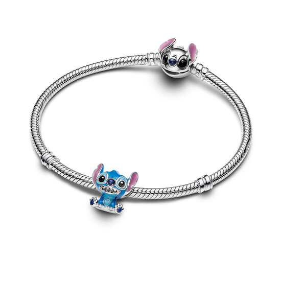 Pandora PANDORA 793815C01 Disney Stitch sterling silver cham wit purple, blue and black enamel