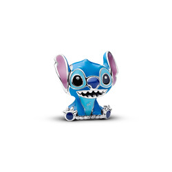 PANDORA 793815C01 Disney Stitch sterling silver cham wit purple, blue and black enamel