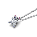 Pandora PANDORA 393743C0145 Disney Stitch pendant necklace with clear cubic  zirconia, purple, blue and  black enamel