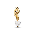 Pandora PANDORA SHINE 763462C04 14k Gold-plated dangle with clear zirconia, april