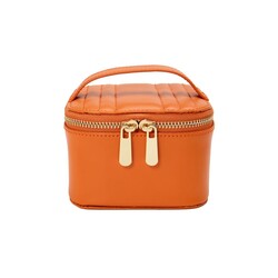Wolf 1834 Maria Zip Jewelry Cube 766539 Tangerine