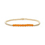 Sparkling Jewels Sparkling Jewels SBG-GEM38-3MM-LINE armband Citrine Quartz Universe - Gold - 3mm