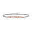 Sparkling Jewels Sparkling Jewels SB-GEM58-3MM-LINE armband Sunstone Universe - Silver - 3 mm