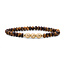 Sparkling Jewels Sparkling Jewels SB-G-6MM-FUSE-G09 armband Tiger Eye Fuse beads - Gold - 6 mm