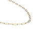 Sparkling Jewels Sparkling Jewels SN-LGG-045 collier Long Link chain gold plated silver - 45 cm