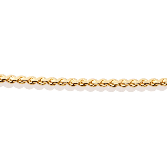 Sparkling Jewels Sparkling Jewels SN-SPG-042 collier Serpentine Chain gold plated silver - 42 cm