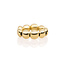 Sparkling Jewels Sparkling Jewels SRI-G-7MM-F ring Bubble Beads Flat - Gold plated - 7 mm