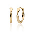 Sparkling Jewels Sparkling Jewels EAG28 klapcreolen Fuse Huggies - Gold plated