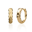 Sparkling Jewels Sparkling Jewels EAG29 klapcreolen Multi Edge Huggies - Gold plated