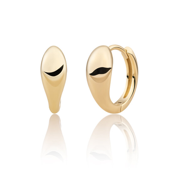 Sparkling Jewels Sparkling Jewels EAG32 klapcreolen Bold Fuse Small Huggies - Gold plated