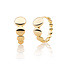 Sparkling Jewels Sparkling Jewels EAG33 klapcreolen Bubble Huggies - Gold plated