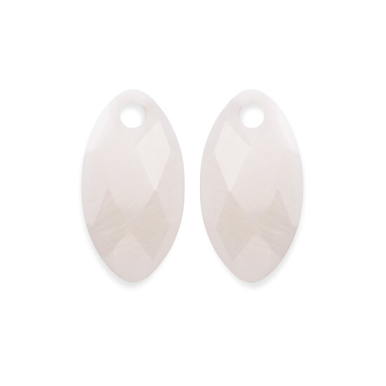 Sparkling Jewels Sparkling Jewels EAPEARL-FCLF-S edelsteenhangers Leaf Mother of Pearl