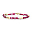 Sparkling Jewels Sparkling Jewels BLK01G-G51 armband Fuchsia Quartz Bold Mix - Gold