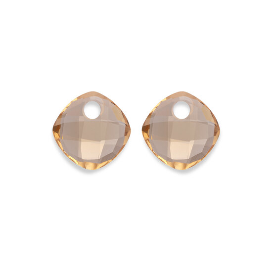 Sparkling Jewels Sparkling Jewels EAGEM65-CC edelsteenhangers Cushion Cut - Light Gold Citrine Quartz