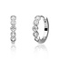 Sparkling Jewels Sparkling Jewels EAS35 klapcreolen Tube Huggies Silver - CZ