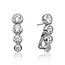 Sparkling Jewels Sparkling Jewels EAS36 oorknoppen Tube Push Back Earrings Silver - CZ