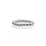 Sparkling Jewels Sparkling Jewels SRI-S-4MM ring 4 mm beads - Silver
