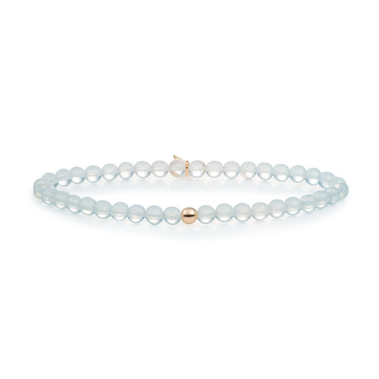 Sparkling Jewels Sparkling Jewels SBG-GEM14-ADD-4MM armband Opalite Saturn small - Gold 4mm