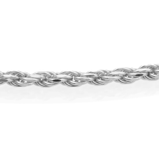 Sparkling Jewels Sparkling Jewels SN-RPS/050 collier Rope Chain rhodium plated - Silver - 50 cm