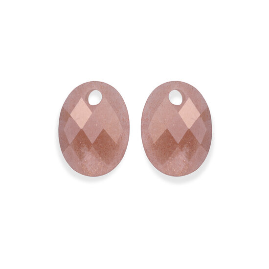 Sparkling Jewels Sparkling Jewels EAGEM58-MO edelsteenhangers Medium Oval, Sunstone