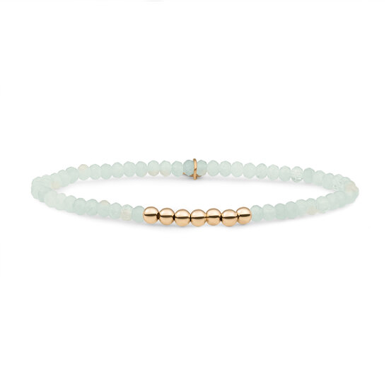Sparkling Jewels Sparkling Jewels SB-G-4MM-RLI-G14 armband Opalite Reverse Universe - Gold - 4mm