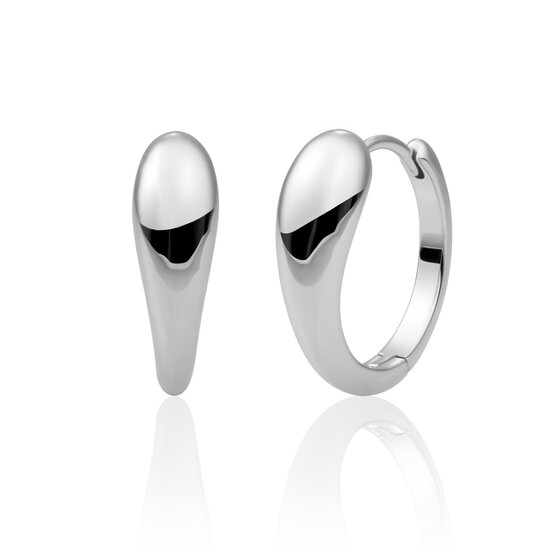 Sparkling Jewels Sparkling Jewels EAS30 klapcreolen Bold Fuse Huggies Silver