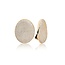 Sparkling Jewels Sparkling Jewels EAG43 klapcreolen Fuse Push Back Earrings Oval with zirconia - Gold plated
