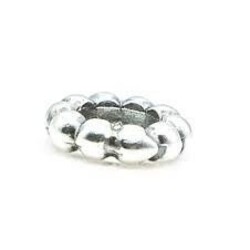 PRE-OWNED PANDORA 790101 zilveren spacer met kleine bolletjes